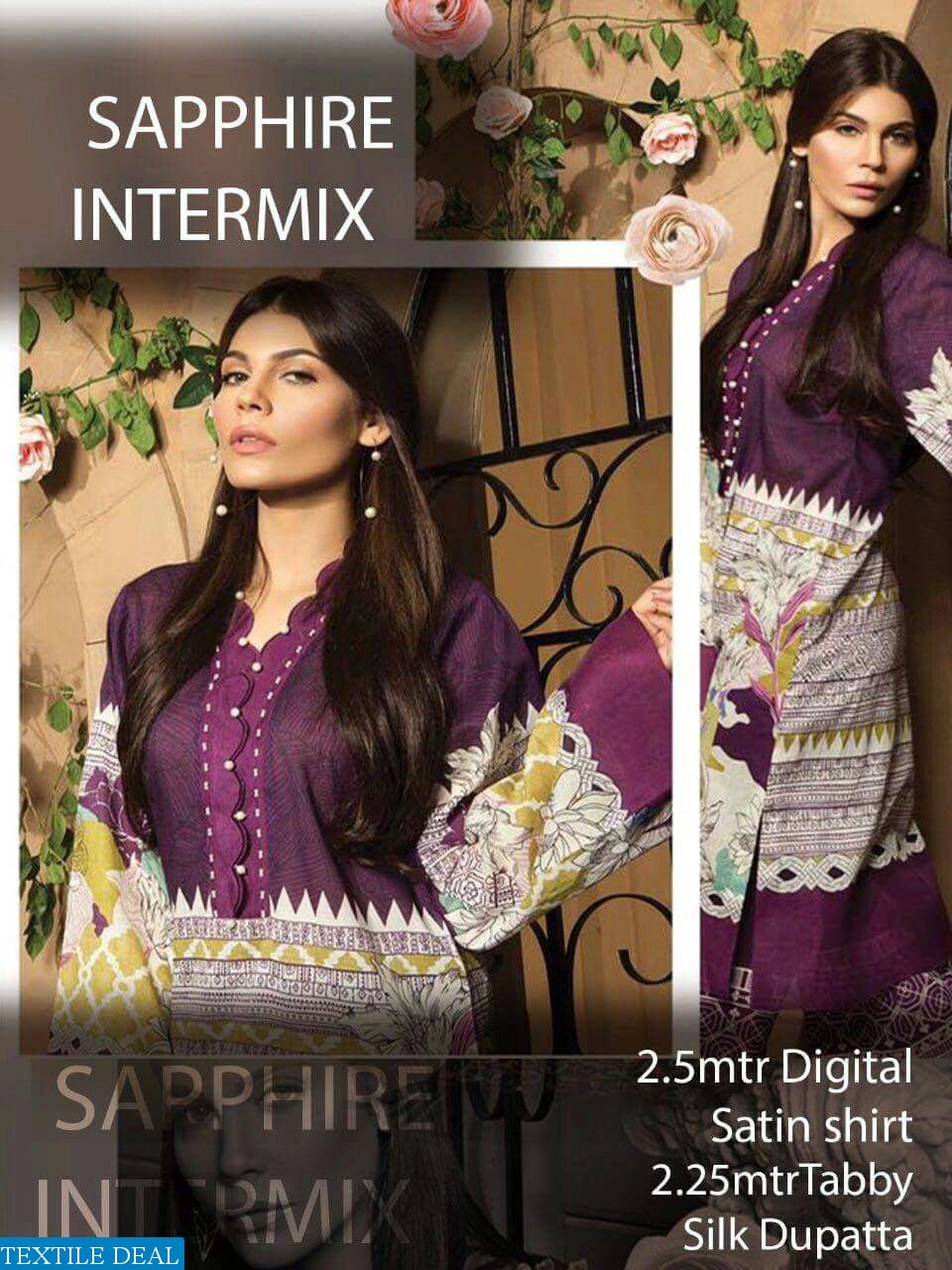 Sapphire intermix Wholesale pakistani concept shirt n Dupatta